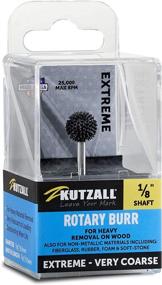 img 4 attached to Kutzall Extreme Sphere Rotary Burr | Very Coarse Woodworking Attachment (1/8'' Shaft) - Dremel, Foredom, DeWalt, Milwaukee | Abrasive Tungsten Carbide | 3/8'' Head Diameter (SX-38-EC)