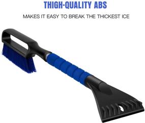 img 1 attached to 🧤 AURELIO TECH 27-Inch Snow Brush and Detachable Windshield Ice Scraper Set with Comfortable Foam Grip for Cars, Pack of 2