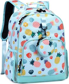 img 4 attached to 🍍 Choco Mocha Pineapple Backpack: Perfect for Elementary Students on the Go!