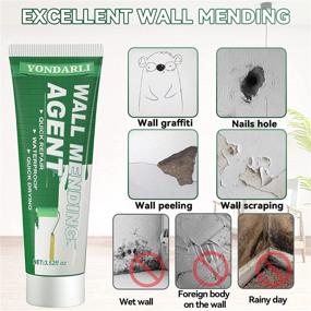 img 1 attached to 🔧 Quick and Easy Waterproof Spackle Wall Repair Kit with Scraper - Patch Repair for Drywall, Plaster, Dent, Wood Scratch - Home Wall Hole Filling Solution (1 Pack)