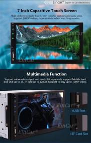 img 1 attached to 🚗 7-дюймовая автомагнитола Android 10.0 с двумя шлюзами, навигацией GPS, сенсорным экраном, Bluetooth, SWC, WiFi, Mirror Link, проигрывателем видео 1080P. В комплекте внешний микрофон и пульт дистанционного управления.