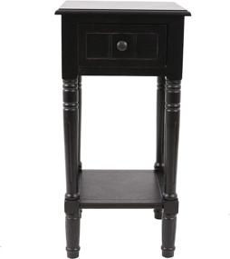 img 3 attached to Black Accent Table with Drawer - Simplify Your Décor with Décor Therapy