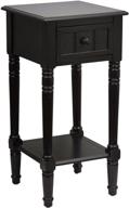 black accent table with drawer - simplify your décor with décor therapy logo