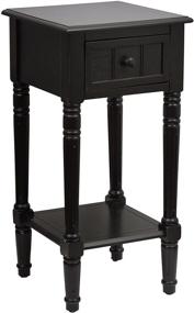 img 4 attached to Black Accent Table with Drawer - Simplify Your Décor with Décor Therapy