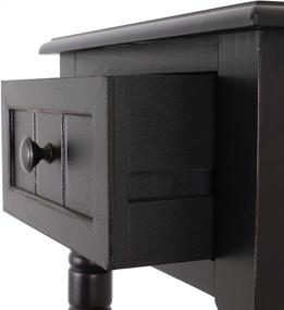 img 2 attached to Black Accent Table with Drawer - Simplify Your Décor with Décor Therapy