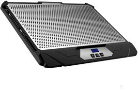 img 4 attached to 💻 KLIM Swift Laptop Cooler: High-Performance Aluminium Cooling Pad for PC and Mac - New 2021 Version - Black