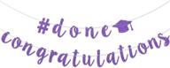 purple congratulations glitter graduation decorations logo