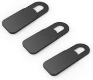 senseage 3 pack webcam cover slide - защитите свою конфиденциальность с помощью ультратонкой защитной крышки для веб-камеры для macbook pro, imac, ноутбука, пк, ipad, планшета и других устройств (черный) логотип