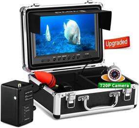 img 4 attached to 📷 Eyoyo Underwater Fishing Camera: Upgraded 720P Fish Finder with 9 inch Screen and DVR Function for Ice, Lake, Boat, Sea Fishing