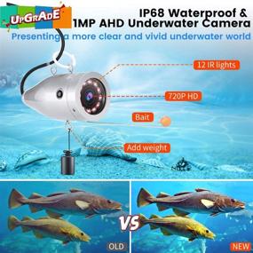 img 2 attached to 📷 Eyoyo Underwater Fishing Camera: Upgraded 720P Fish Finder with 9 inch Screen and DVR Function for Ice, Lake, Boat, Sea Fishing