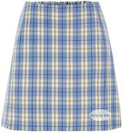 plaid skirt safety knickers purple logo