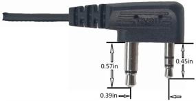img 1 attached to 🎧 Улучшенное общение: шумоподавляющие прозрачные безопасные наушники для двухсторонних радиостанций с PTT/VOX - пара