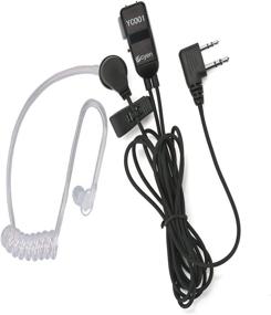 img 2 attached to 🎧 Enhanced Communication: Noise Canceling Transparent Security Headphones for Two Way Radios with PTT/VOX – Pair
