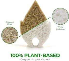 img 3 attached to Biodegradable Natural Kitchen Sponge Compostable Household Supplies