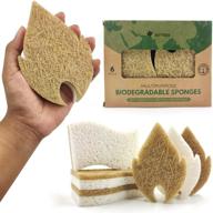 biodegradable natural kitchen sponge compostable household supplies logo