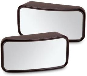img 1 attached to 🚗 2-Pack Blind Spot Mirrors for Cars Trucks Minivans - Large 3.9 x 2.5 inch Size - Adhesive Tape Back - Convex Shape For 3X Wider View - Enhanced Visibility by Perfect Life Ideas