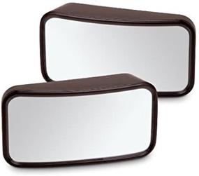 img 4 attached to 🚗 2-Pack Blind Spot Mirrors for Cars Trucks Minivans - Large 3.9 x 2.5 inch Size - Adhesive Tape Back - Convex Shape For 3X Wider View - Enhanced Visibility by Perfect Life Ideas