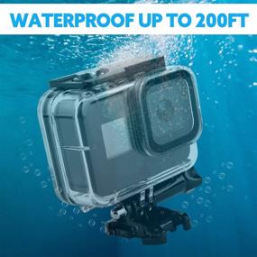 img 3 attached to 📸 Luxebell GoPro Hero 8 Action Camera Accessories Kit: Dive Waterproof Housing Case, Clear Filters, Float Pole, Chest Head Bike Mount – Ideal for Underwater, Surfing, Swimming, and Water Sports