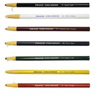 🖍️ full set of 7 colorful china markers wax pencils: a must-have for art and writing logo
