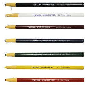 img 2 attached to 🖍️ Full Set of 7 Colorful China Markers Wax Pencils: A Must-Have for Art and Writing