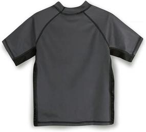 img 3 attached to REMEETOU Boys' Clothing and 👕 Swimwear: Quick-Dry Short Sleeve Black Rashguard