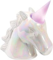 🦄 what on earth unicorn night light coin bank - magical led horn with removable color-changing glow логотип