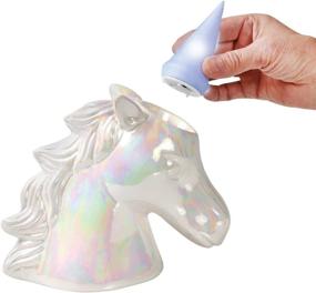 img 2 attached to 🦄 What on Earth Unicorn Night Light Coin Bank - Magical LED Horn with Removable Color-Changing Glow