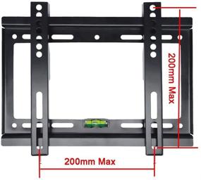 img 1 attached to 🖥️ Гибкая стеновая крепежная система Henxlco для телевизора: Идеально подходит для плоского экрана, панели монитора Plasma LCD LED от 14 до 32 дюймов.