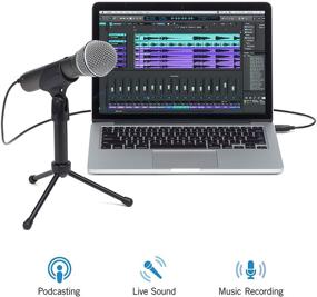 img 3 attached to 🎙️ Samson Q2U USB/XLR Dynamic Microphone Pack: Perfect for Recording and Podcasting (Includes Mic Clip, Stand, Windscreen, and Cables)