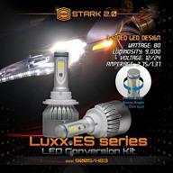 [upgraded] luxx es series - high beam 80w all-in-one 360° led kit - cool white 6000k 6k - 9,000 lm - 9005/hb3 logo