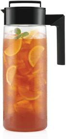 img 2 attached to 🍵 Takeya Iced Tea Maker: USA-Made with Flash Chill Technology, 2 Quart, in Sleek Black