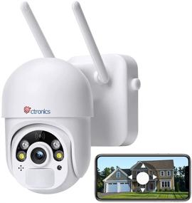 img 4 attached to 📷 Wireless Battery-Powered Outdoor Security Camera: Ctronics WiFi Cam with Color Night Vision, PIR & Radar Dual Detection, 2-Way Audio - Ideal for Home Surveillance System