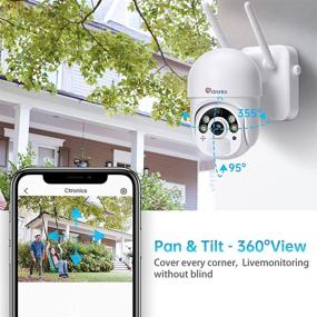 img 1 attached to 📷 Wireless Battery-Powered Outdoor Security Camera: Ctronics WiFi Cam with Color Night Vision, PIR & Radar Dual Detection, 2-Way Audio - Ideal for Home Surveillance System