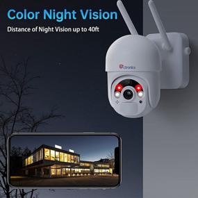 img 3 attached to 📷 Wireless Battery-Powered Outdoor Security Camera: Ctronics WiFi Cam with Color Night Vision, PIR & Radar Dual Detection, 2-Way Audio - Ideal for Home Surveillance System