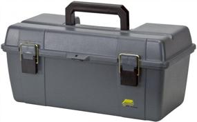 img 1 attached to 🔧 Gray Portable Tool Box, 20-1/4 Inch width