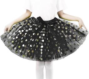 img 3 attached to 👸 Adorable Multicolor Princess Ballet Rainbow Girls' Clothing: Skirts & Skorts for Toddlers