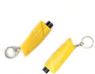 🔑 semtion car safety tool keychain - window breaker seatbelt cutter for emergency, pack of 2 (yellow-yellow) logo