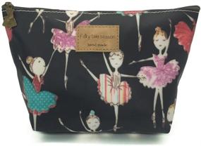 img 4 attached to HUNGER Ballet Girl Make-Up Cosmetic Tote Bag Carry Case: Choose from 14 Stylish Patterns (P11417010)