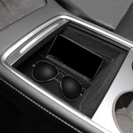 🚘 enhance your tesla model y model 3 with basenor center console organizer tray: ultimate accessory with sunglass holder for refresh console - 2021 edition logo