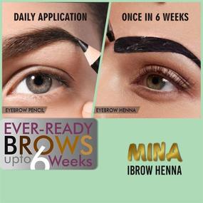 img 2 attached to 🌟 MINA iBrow Henna Regular Pack & Coloring Tint Kit (Blonde) - Long-lasting Color for up to Six Weeks
