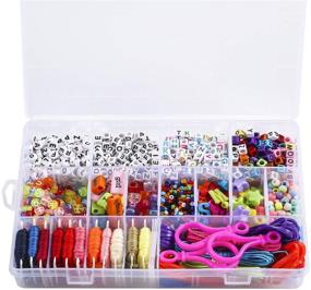 img 4 attached to 📿 Yaromo Friendship Bracelet Making Beads Kit: Create Personalized Bracelets with Letter Beads & Vibrant Embroidery Floss for Friendship, Jewelry Making
