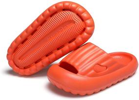 img 3 attached to 👟 Breathable Boys' Sandals with Anti-Slip, Non-Collision Slippers Technology