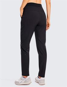 img 3 attached to 👖 CRZ YOGA Women's Water-Resistant Hiking Pants - Thick Stretch Outdoor Golf, Travel, and Athletic Pants