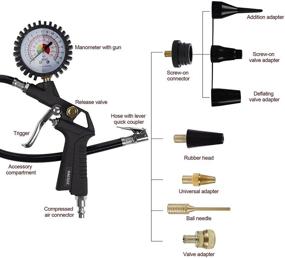 img 3 attached to Hausse Compressor Accessory Fittings Inflator