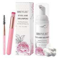 👁️ breylee eyelash shampoo: gentle cleanser for salon and home use, ideal for sensitive skin (60ml, 2 fl oz) logo