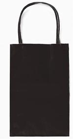 img 3 attached to 🎁 Premium Quality Black Kraft Paper Bags - Sturdy & Thicker, Biodegradable, Ideal for Gifts, Parties, and Shopping (12 CT Small, Black)