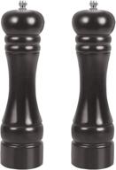 🧂 mollxz premium wood salt and pepper grinder set - adjustable coarseness salt and pepper mill with ceramic core - 8 inch pack of 2 logo