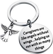 👼 feelmem guardian angel keychain for caregivers: meaningful gifts for caretakers – recognizing caregivers as angels without wings logo