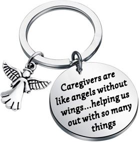 img 4 attached to 👼 FEELMEM Guardian Angel Keychain for Caregivers: Meaningful Gifts for Caretakers – Recognizing Caregivers as Angels Without Wings