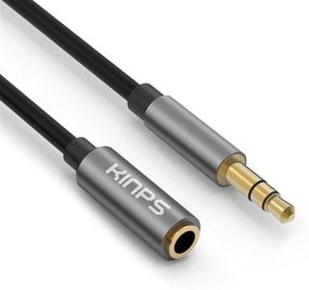 img 4 attached to 🎧 10ft KINPS Audio Extension Cable - Male to Female 3.5mm Stereo Jack for Phones, Headphones, Speakers, Tablets, PCs, MP3 Players and More - TPE-Black